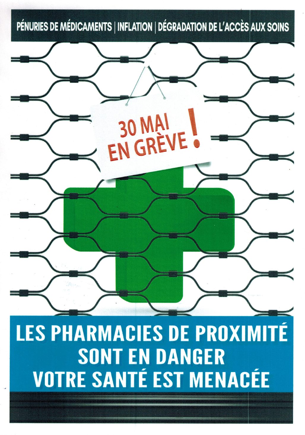 Grève des pharmaciens le jeudi 30 mai 2024